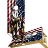 Cornhole Board Vinyl Wrap Decals (Set of 2) American Bean Bag Toss Wrap Stickers (Eagle Claw #4) view 1