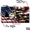 Cornhole Board Vinyl Wrap Decals (Set of 2) American Bean Bag Toss Wrap Stickers (Eagle Claw #4) view 3