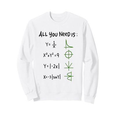 All You Need Is Love And Math Sweatshirt
