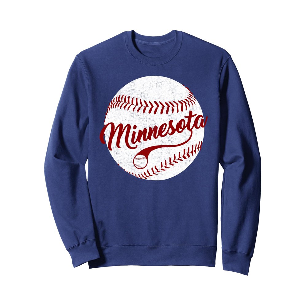 Baseball Minnesota Team Love Twin City National Pastime Men Sweatshirt