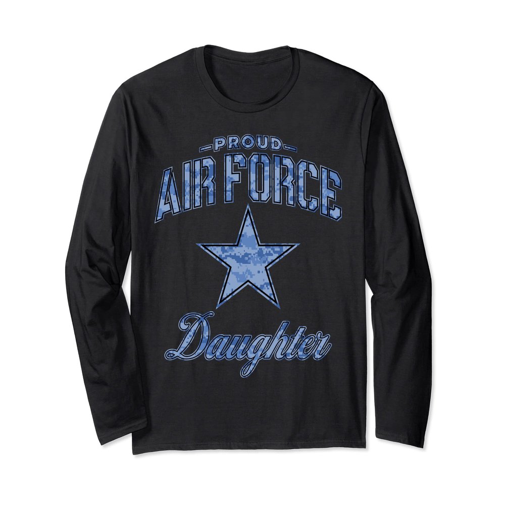 Air Force Daughter (Camo) Long Sleeve T-Shirt