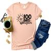 100 Days Brighter, 100 Days Of School Shirt For Teacher, Cute 100th Day of School Teacher T-shirt, Funny 100th Day Shirt Teacher Gifts. view 1