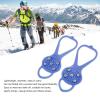 5 Teeth Ice Grips Cleats, Strong Grip Anti Skid Lightweight Easy to Carry Good Flexibility 5 Teeth Crampons for Outdoor for Ice Fishing(Blue, M) view 3