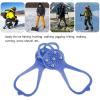 5 Teeth Ice Grips Cleats, Strong Grip Anti Skid Lightweight Easy to Carry Good Flexibility 5 Teeth Crampons for Outdoor for Ice Fishing(Blue, M) view 4
