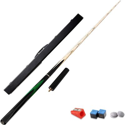 Pool Cue Billiard Cue Billiard Table Accessories 10 Mm Cue Tips with Protective Shell and Extension Rod Handmade Cue WEWYQSJXBXF-211218(Color:Green + Stick Box)