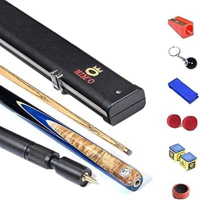 Pool Cue Billiard Cue 10Mm Tip Pool Cue 3/4 Cue Kit with 8In Butt End Extension and Other Accessories 145Cm/57In Pool Table Accessory WEWYQSJXBXF-211218(Color:D;Size:145cm/57in)