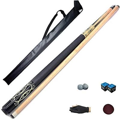 Pool Cue Billiard Cue 57 Inch Professional Pool Cue Stick 13Mm Tip Billiard Cue Stick Bar or House Use for Men or Women WEWYQSJXBXF-211218(Color:B;Size:145CM 13MM Tip)