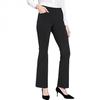 QWENTMTNTY Casual Palazzo Pants for Women High Waisted Dressy Straight Business Work Pants Stretch Workout Yoga Pants Black view 1