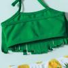 Infant Baby Girl Bikini Swimsuit Toddler Bathing Suit Tassels Pineapple Bowknot Swimwear Summer Outfits Set (Green, 2-3 Years) view 4
