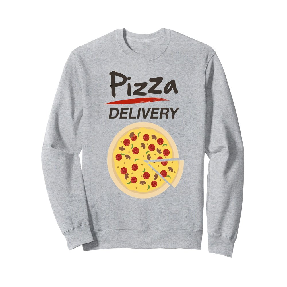 Pizza Delivery Funny Easy DIY Halloween Costume Men Women Sweatshirt