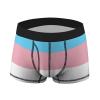 BAIKUTOUAN Transgender LGBT Flag Men's Boxer Brief Underwear Soft Stretch Trunks Pack M view 2