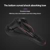 Bike Saddle, Bike Seat Cushion Thickening High Resilience PU Leather for Road Mountain Bikes view 3