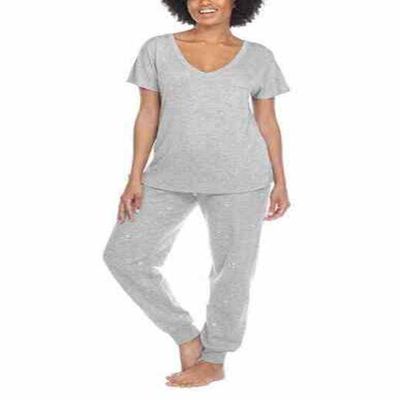 Honeydew Ladies' 2 Piece Embroidered Lounge Set (Small, Hearts)
