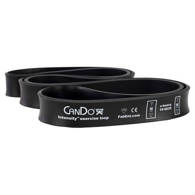 CanDo Intensity Loop - 40-inch Exerciser Resistance Band for Physical Therapy, Strength Training, Rehabilitation, and Exercise,Black