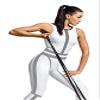 CanDo Intensity Loop - 40-inch Exerciser Resistance Band for Physical Therapy, Strength Training, Rehabilitation, and Exercise,Black view 3