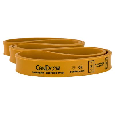CanDo Intensity Loop - 40-inch Exerciser Resistance Band for Physical Therapy, Strength Training, Rehabilitation, and Exercise,Gold