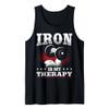 Iron is My Therapy - Bodybuilding Gym Gift Tank Top view 1