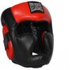 Diagonal Improved-Vision Full Face Headgear for Boxing, Muay Thai, MMA, Kickboxing (Red, Small) view 1