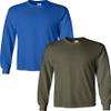 Adult Ultra Cotton Long-Sleeve T-Shirt, 1 Royal + 1 Miltry Grn, XXX-Large 2-PK view 1