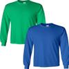 Adult Ultra Cotton Long-Sleeve T-Shirt, 1 Irsh Grn + 1 Royal, XX-Large 2-PK view 1