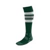 EvoShield Men S Striped Game Socks, Dark Green, Large US view 1