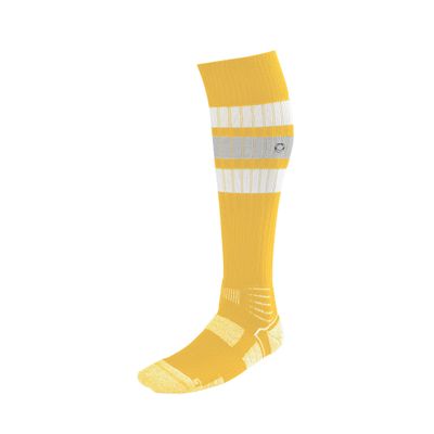 EvoShield Pro-SRZ Striped Game Socks - Light Gold, Small
