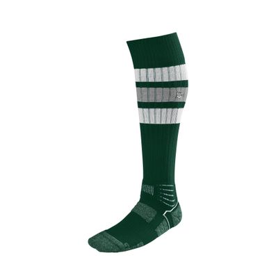 EvoShield Men S Striped Game Socks, Dark Green, Small US
