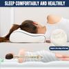 alkamto Travel & Camping Comfortable Memory Foam Pillow  Easy to Carry Portable Bag  Temperature Regulating Pillow Case (White Contour + Extra Cover) view 3