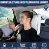 alkamto Travel & Camping Comfortable Memory Foam Pillow  Easy to Carry Portable Bag  Temperature Regulating Pillow Case (White Contour + Extra Cover) view 4