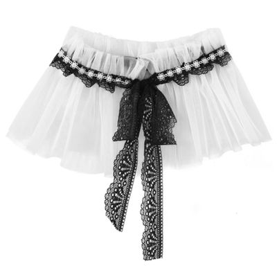 YOOJIA Women Elegant Lace Floral Fake Collar Studded Pearl Shawl Ruffle Doll Collar Detachable Neck Warmer Half Shirt Blouse Type A White One Size