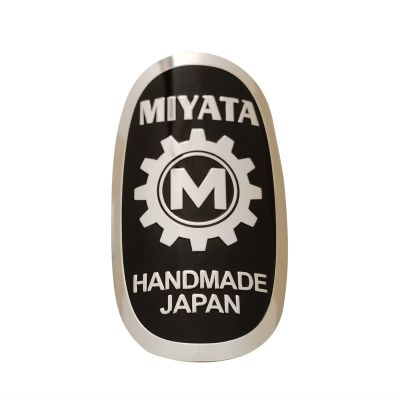 Gepinke Bike Head Badge Soft Aluminum Decals Stickers for BMX Folding Bicycle DIY Cycling Accessories (Miya-ta-m)