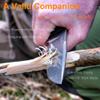 Ruike Camping Small Fixed Blade Knife with Sheath 360 Rotate, 14c28n Tactical Full-tang Large Big Stainless Steel,Hunting Survival Bushcraft Top Hiking Tool,Men EDC Outdoor Belt Hidden Horizontal Case view 2