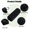 VIVIDLY 3 Pack Golf Towels (16" X 16"), Microfiber Waffle Pattern Golf Towel with Carabiner Clip, Suitable for Men's Golf Gifts (Black/Grey/Blue) view 2