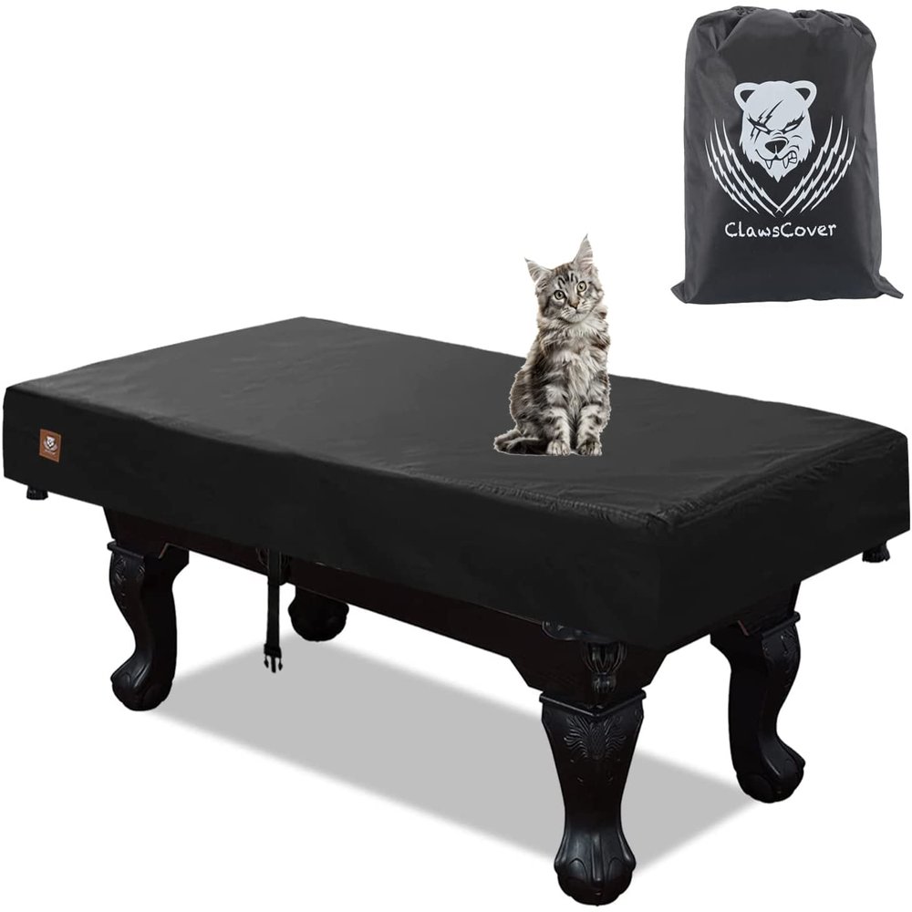 7/8/9 Feet Billiard Pool Table Covers Waterproof Outdoor Indoor Scratched-Free Polyester Cloth All Season Rain Dust Sun Protection Snooker Table Patio Furniture Covers,7FT-92Lx 52Wx8H Inch