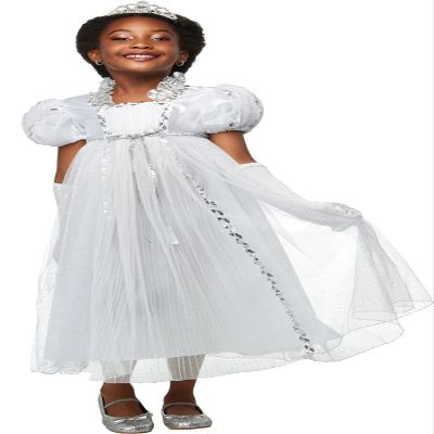 Rubie's Girl's Forum Novelties White Princess Costume Dress, As Shown, Small