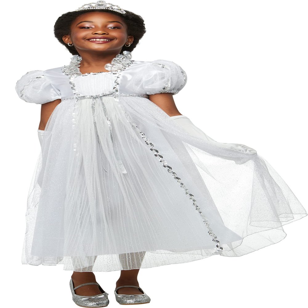 Rubie's Girl's Forum Novelties White Princess Costume Dress, As Shown, Small