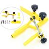 BJTDLLX Archery Parallel Universal Bow Vise, Yellow Parallel Professional Tool Adjustable Metal Compound Bow Target Tool 360 Rotation Hunting Shooting Equipment Accessories 26 * 14 * 14cm view 3