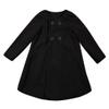POLG Baby Coats Spring Fall Kid Baby Girl Cloak Button Jacket Clothes Baby Outwear Clothes (Black, 3T) view 3