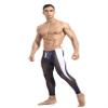 Jugaoge Men Sexy See Through Leggings Tight Pants Butt Lifting Sports Leggings High Waisted Tummy Control Workout Shorts Navy Blue X-Large view 4