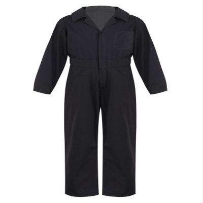Aislor Kids Boys' Dance Coveralls Long Sleeves Zipper Jumpsuit Overalls One Piece Suit Street Dance Performance Outfit Black 6 Years