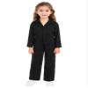 Aislor Kids Boys' Dance Coveralls Long Sleeves Zipper Jumpsuit Overalls One Piece Suit Street Dance Performance Outfit Black 6 Years view 4
