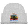 DARLEKS I Just Really Like Monster Trucks Kids Hat Knitted Beanie Skull Warm Winter Unisex for Baby Cuffed Beanie Cap Gray view 1