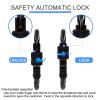 BEIFENG Heavy Duty Lightweight Locking Carabiner Clips D Ring for Camping Hiking Outdoor Gym etc, Carabiner with Lock Small Carabiners for Dog Leash & Harness (Screw Locking 4Pcs) view 4