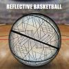 bangyao Basketball Holographic Basketball Glow in The Dark Basketballs Holographic Reflective Basketball Light Up Basketball Luminous Basketball Special Basketball Size 7/29.5" view 4