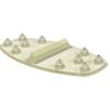 Spotlight Hosiery Snowboard Clear Biconvex Stomp Pad with Aluminum Spikes, Size: 5.75" x 3" view 3