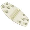 Spotlight Hosiery Snowboard Clear Biconvex Stomp Pad with Aluminum Spikes, Size: 5.75" x 3" view 4