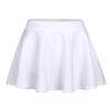Zaclotre Skorts Skirts for Girls Elastic High Waisted Tennis Skirt with 2 Pockets Athletic Golf Workout Sports Shorts White view 1