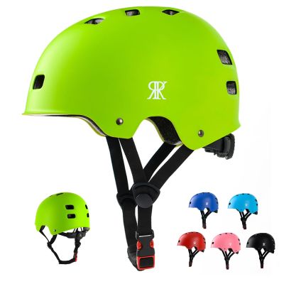 Youth Kids Bike Helmet, Skateboard Bicycle Helmet for Age 5-8-10-12-14 Teen Boys Girls Adjustable and Multi-Sport for Scooter Roller Skate (Green M)