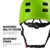 Youth Kids Bike Helmet, Skateboard Bicycle Helmet for Age 5-8-10-12-14 Teen Boys Girls Adjustable and Multi-Sport for Scooter Roller Skate (Green M) view 3