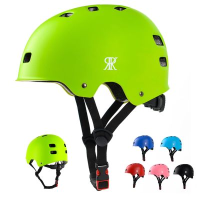 Youth Kids Bike Helmet, Skateboard Bicycle Helmet for Age 3-5-8-10-12-14 Teen Boys Girls Adjustable and Multi-Sport for Scooter Roller Skate (Green S)